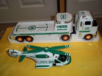 2006 Hess Toy Truck and Helicopter Hess Holiday Toys
